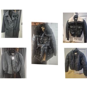 Marine Layer Black and Gray Pea Coat Collection